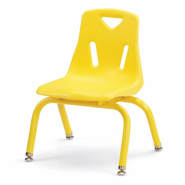 Jonti-Craft Berries Stacking Chairs with Powder-Coated Legs, 10 in. Ht, Set of 6, Yellow 8120JC6007